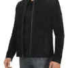 Bond Men's Black Casual Suede Jacket Bond Men's Black Casual Suede Jacket product image