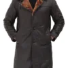 Turlock Men's Dark Brown 3/4 Shearling Coat product image