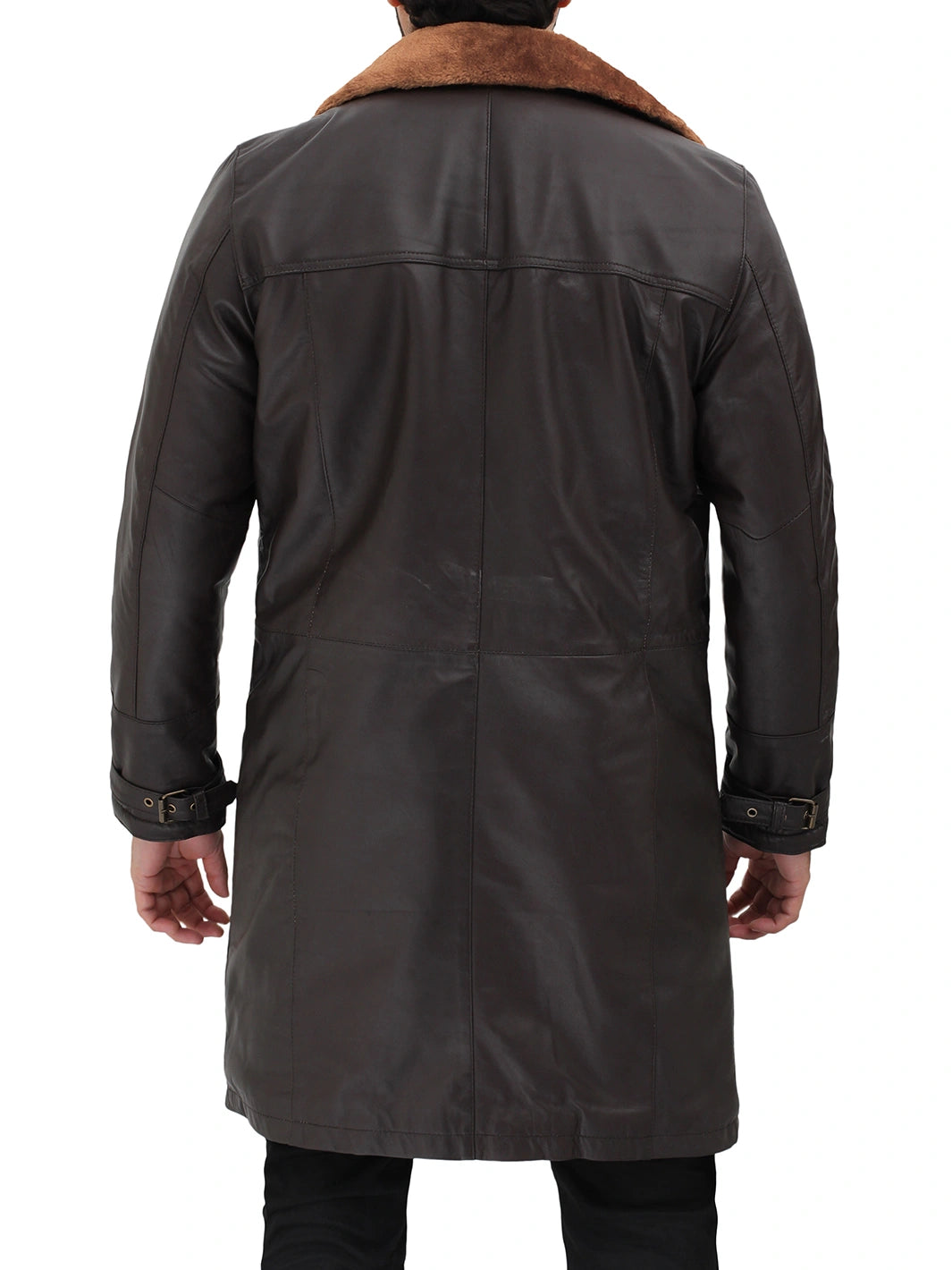 Turlock Men's Dark Brown 3/4 Shearling Coat product image