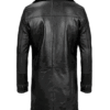 Men's Black Leather Shearling Coat product image