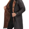 Turlock Men's Dark Brown 3/4 Shearling Coat product image