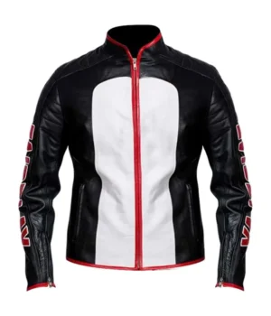 Mister Terrific Superman Black and White Leather Jacket product image