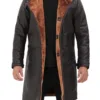 Turlock Men's Dark Brown 3/4 Shearling Coat product image