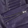 Rachel Women's Biker Purple Leather Jacket Rachel Women's Biker Purple Leather Jacket product image
