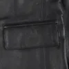 Women's Two Button Black Real Leather Blazer Women's Two Button Black Real Leather Blazer product image