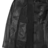 Kandis Womens Black 3/4 Length Leather Car Coat product image