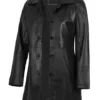 Winchester Womens Black Leather 3 4 Length Car Coat product image