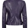 Rachel Women's Biker Purple Leather Jacket Rachel Women's Biker Purple Leather Jacket product image