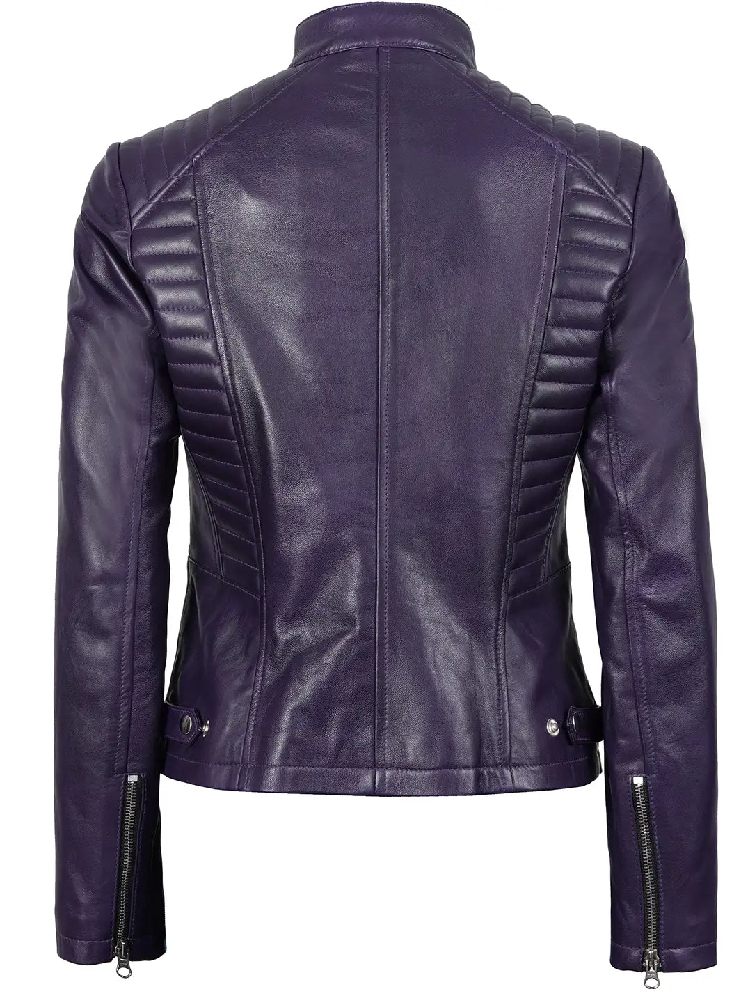 Rachel Women's Biker Purple Leather Jacket Rachel Women's Biker Purple Leather Jacket product image